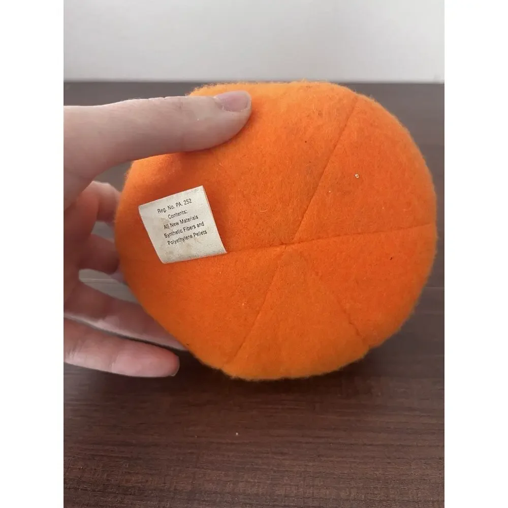 Pumpkin Pirate Halloween Hallmark Plush Felt Stuffed Soft Toy Vintage 1986